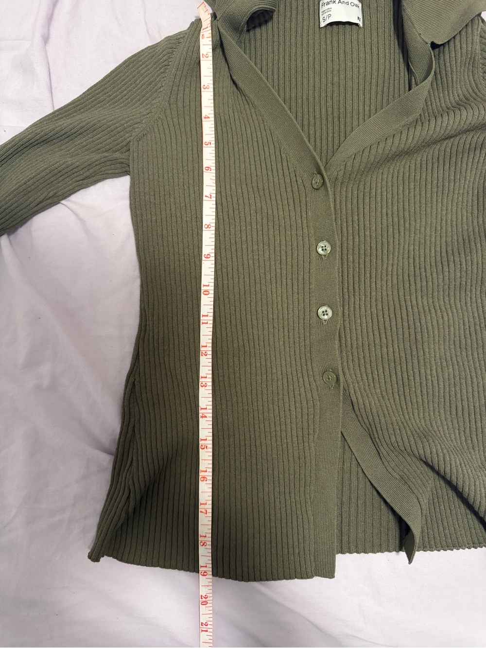 Ribbed Collared Cardigan - Picture 5 of 5